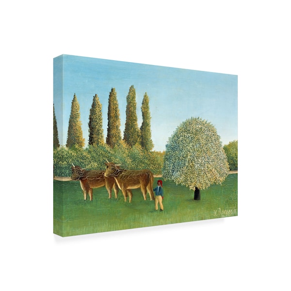 Henri Rousseau 'Meadowland' Canvas Art,18x24